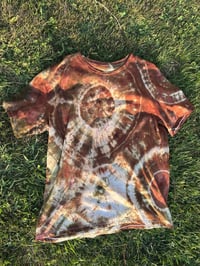 Image 1 of rattlesnake eyes geode ice dyed T-shirt (XL)