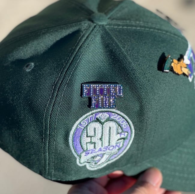 Iced Out Wordmark Pin - Rainbow