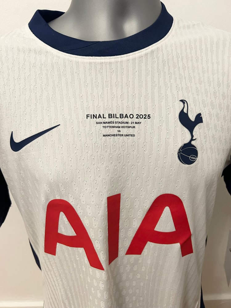 Image of Tottenham Hotspur “VAN DE VEN 37” Vaporknit 2024/25 Home Europa Final Shirt  (M)