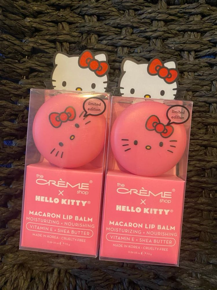 Image of The Creme Shop Hello Kitty Macaron Lip Balm 