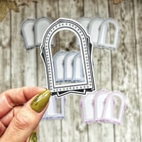 Image 2 of Arch Die Cut Memo Frames | 15 Pieces | 5 Colours