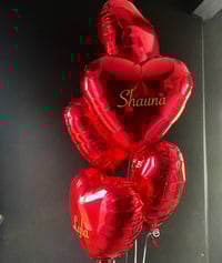 Image 1 of Heart balloon cluster 
