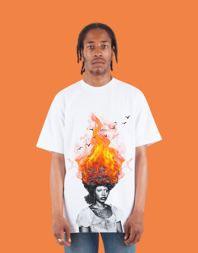 Image of ‘THAT GIRL IS ON FIRE’ BOX TEE