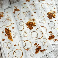 Image 3 of Splash Sticker Sheet | Transparent Matte | Dark Gold w/ Shimmer