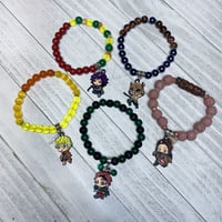 Image 3 of Demon Slayer Beaded Bracelets 