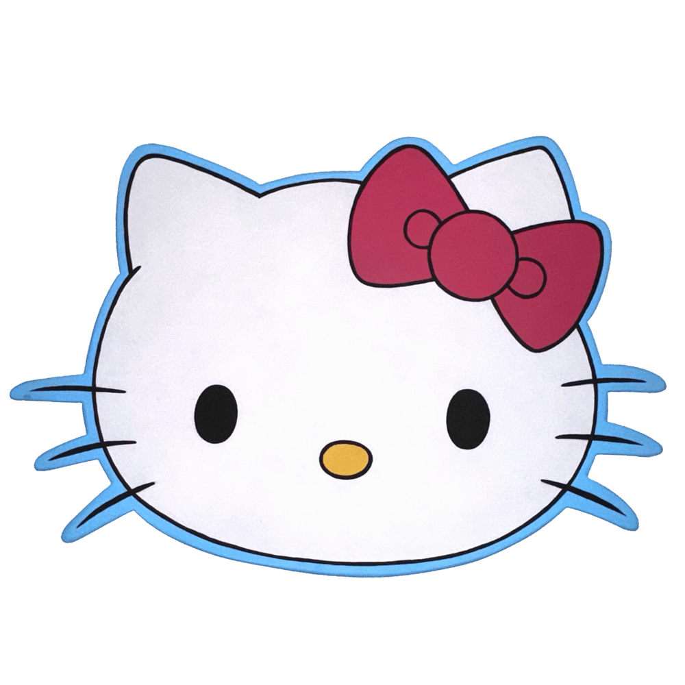 Image of Hello Kitty Wood Cut Painting 