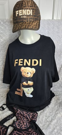 Image 1 of Size Large Fierce & Fab 2pc Swimsuit, Tshirt & hat