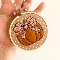 Image 4 of Pumpkin Mini Hoop Decoration