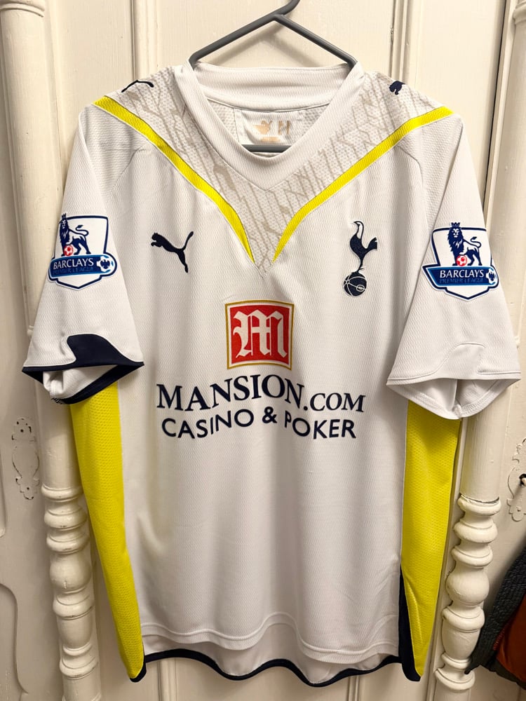 Image of Tottenham Hotspur “MODRIĆ 14” 2009/10 Home Shirt + PL patches  (M)