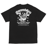 Image 4 of Cannabliss white print Tee
