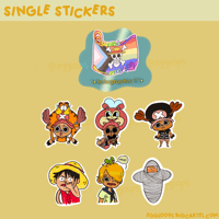 One Piece Single Stickers