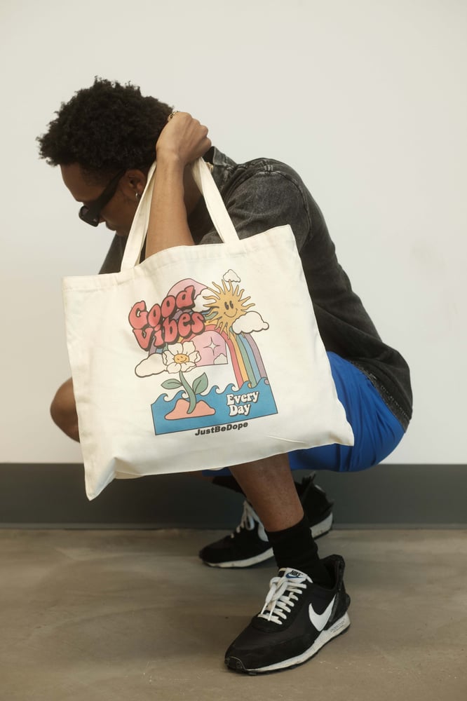 Image of Tan GoodVibes Tote Bag