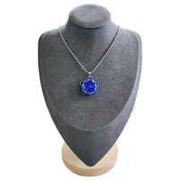 Image 1 of Majestic Blue Asteris Capture Crystal Pendant 