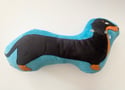 Raggy Roux - Dachshund cushion