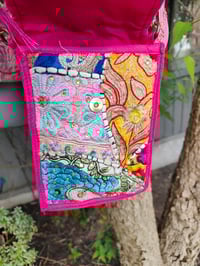 Image 4 of Jaz min cross body bag and coin purse- Hot pink 2