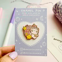 Image 2 of Astro Bear Enamel Pin