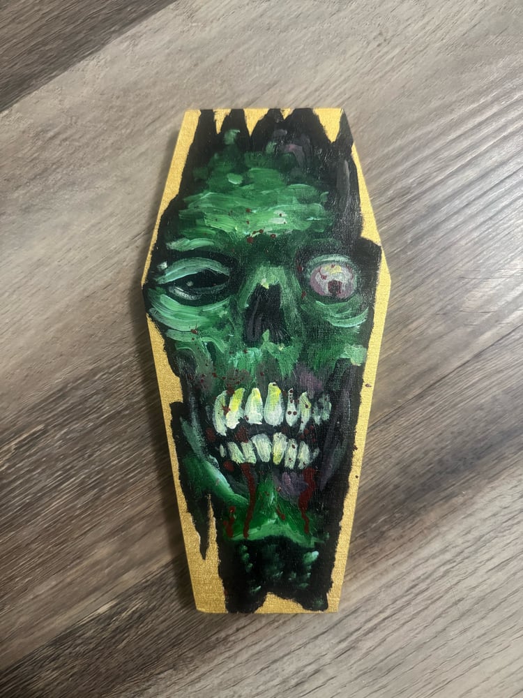 Image of Original Tim Lehi "Shock Monster Coffin Break" Painting