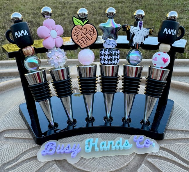 Beaded Bottle Toppers