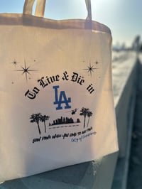 Image 2 of To Live & Die in LA Tote (Beige)