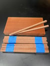Leopard Wood Chopstick Blanks - Sets if 8 
