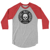 Image 3 of "Support Indie Horror" 3/4 sleeve raglan shirt