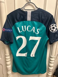 Image 9 of Tottenham Hotspur “LUCAS 27” 2018/19 Third Shirt + patches (M)