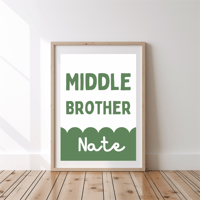Image 3 of Brother Scallop Personalised Print 