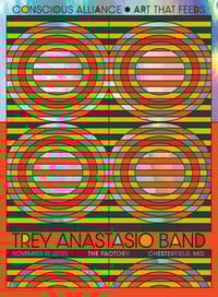 Trey Anastasio Band Concert Poster, Chesterfield, MO: Rainbow Foil Edition