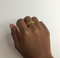 Image 1 of Cuban link ring 
