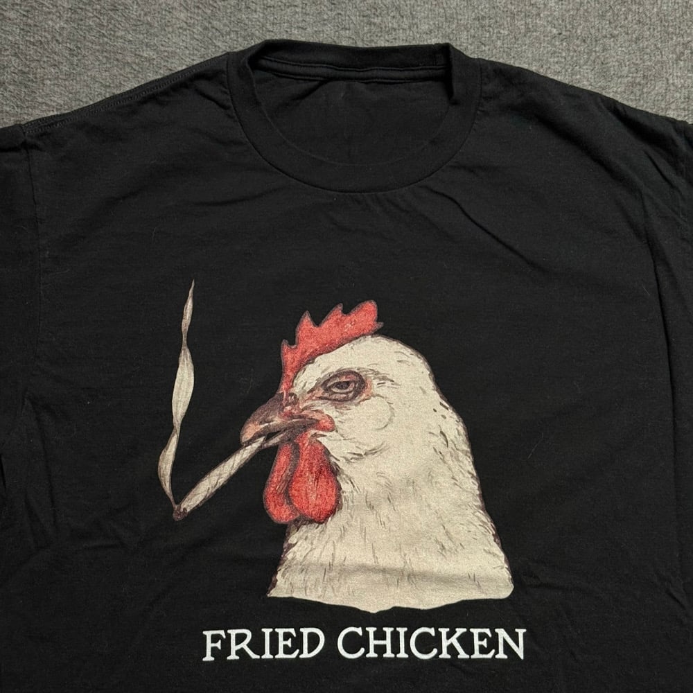 Image of 2000s Fried Chicken Parody Humor Graphic Tee (L)