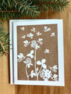 Bees and Clover Greeting Card 