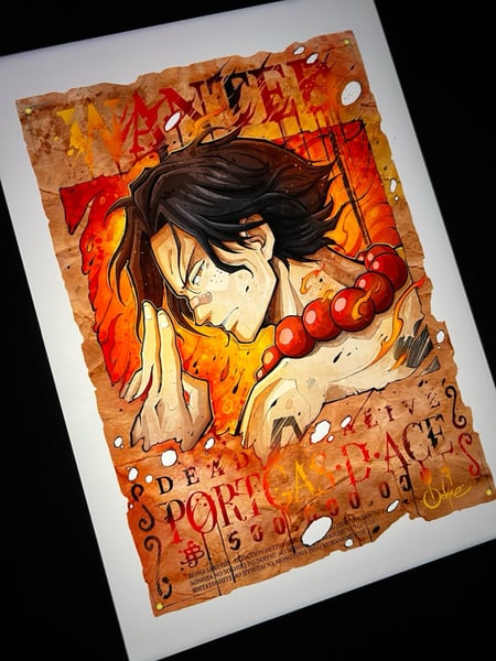 Image of Ace Wanted Watercolor 
