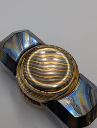 Image 6 of Preorder New Linkage Button---DOME in Mokume