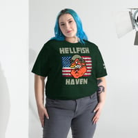 Image 4 of Hellfish Flag & Logo Short sleeve t-shirt