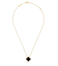 Image 2 of Black&Gold Clover Necklace *pre order*