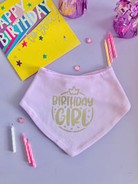 Birthday girl bib 