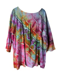 Image 3 of L 100% Cotton Forager Top in Euphoria Geode Ice Dye