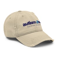 Image 6 of Distressed Dad Hat with autism soul logo 