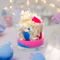 Image 4 of Handmade Unscented Gender Reveal Candle for Girl