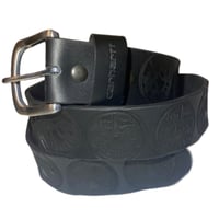 Image 2 of hand branded leather belt