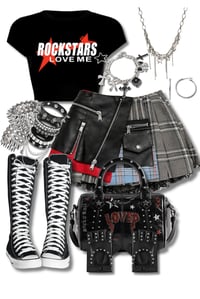 Image 6 of Rock Star Plaid Skirt 