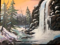Winter waterfall
