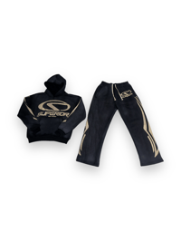 Image 3 of “2025 Run” Black Sweatsuit