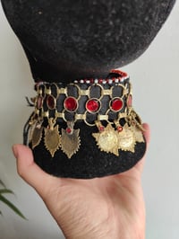 Image 10 of Afghani Bohemian Choker - Red