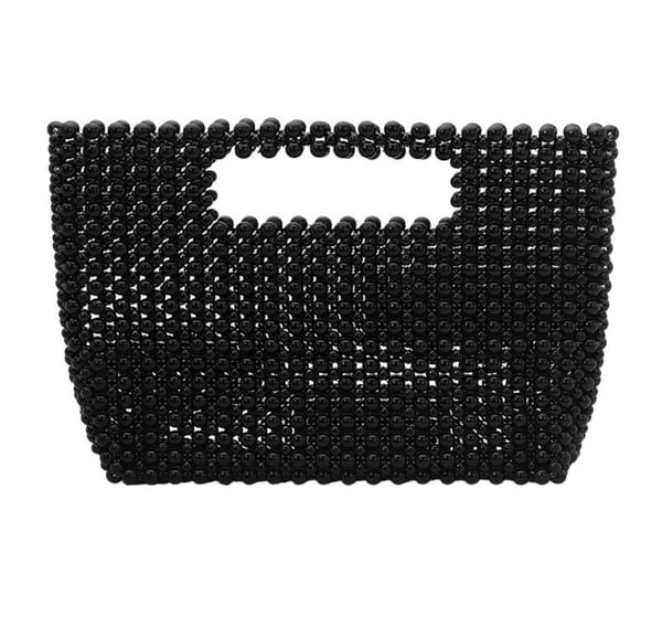 Image of Pearl Beaded Open Top Handbag
