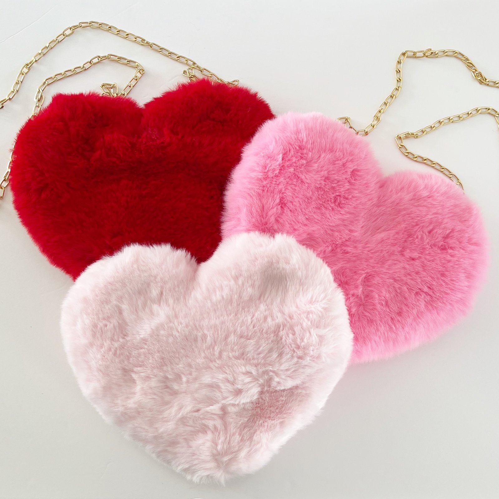 Fluffy 2025 heart purse