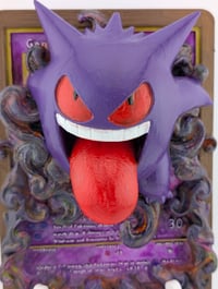 Image 3 of Gengar Pokemon TCG Card Handpainted 3D Wall Art