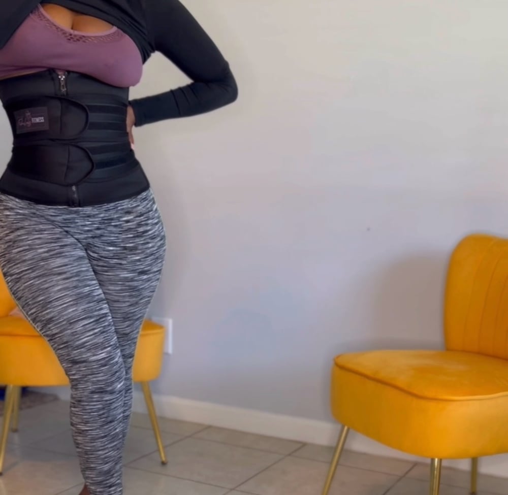 Image of 2 Strap Waist Trainer with Sauna Effect 