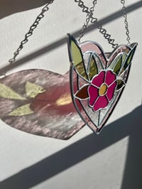 Image 5 of pink flower heart