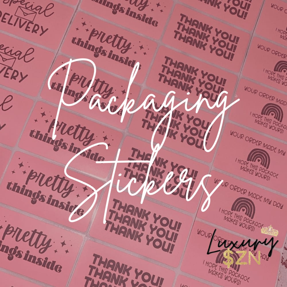 Luxury Packaging Stickers 50pc | LuxurySZN Accessories